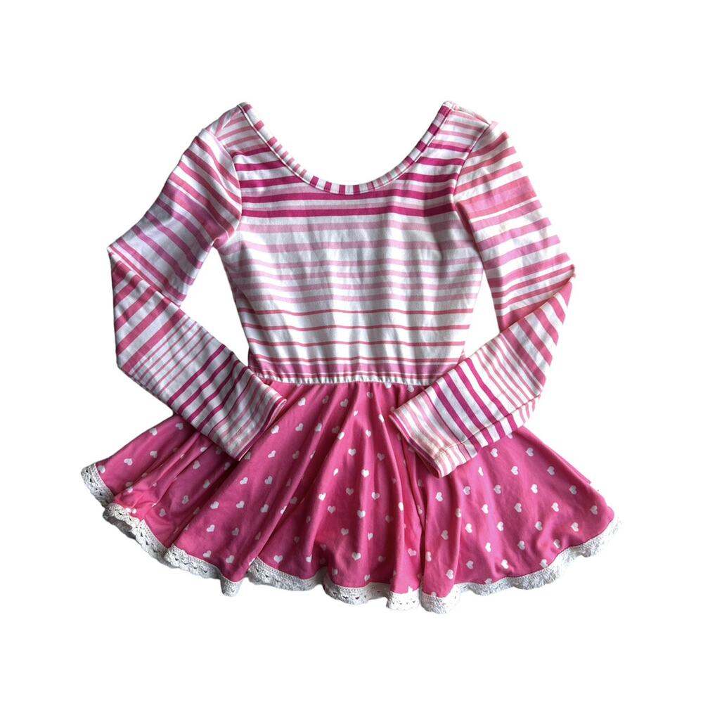 Cheeky Plum Valentine's Day Leotard Twirl Dress